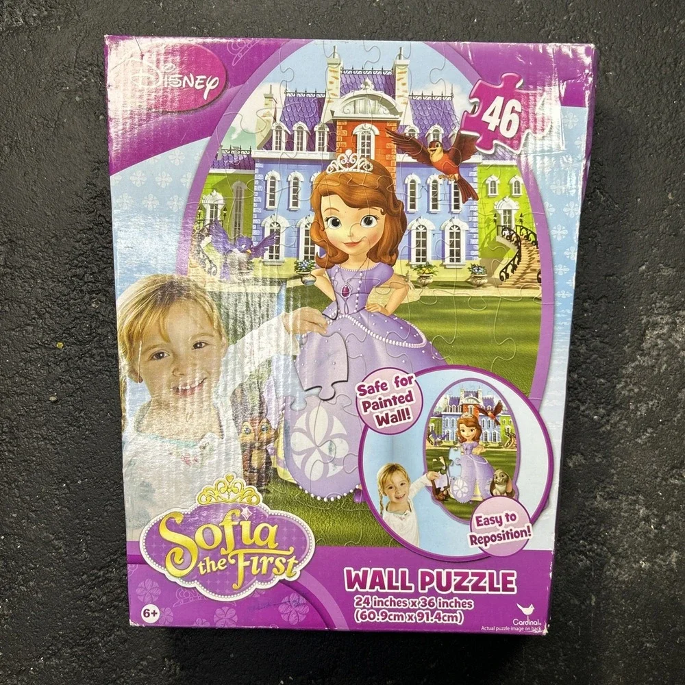 Disney Sofia the First Wall Puzzle‎ 46 Pieces 24x36 Repositionable Kids Room